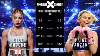 ELLE BROOKE VS PAIGE VANZANT FULL FIGHT MISFITS BOXING 15 [upl. by Llirpa202]