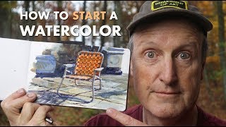 How to Start a Watercolor [upl. by Rafat]