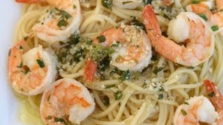 Shrimp Scampi  A Delicious Italian Pasta Dish With Lots Of Garlic Wine Butter Parsley [upl. by Airrat154]