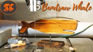 Make a Carved Wood Bandsaw Whale [upl. by Auhel]