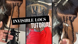 INVISIBLE LOC TUTORIAL using braiding hair  check out these MUST HAVE TOOLS [upl. by Einnij]