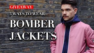 Mens Bomber Jackets  How To Wear Lookbook  Trend Tested [upl. by Luci]