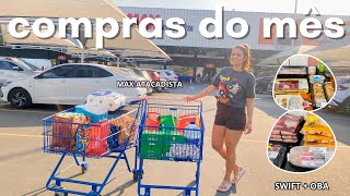 COMPRAS DO MÊS SETEMBRO  max atacadista swift e oba  organização [upl. by Sanchez]