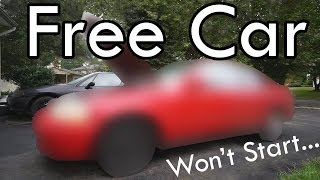 How to Fix a FREE CAR that Cranks but Wont Start [upl. by Eetnahc]