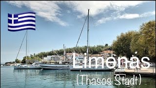 Limenas 2023 Thassos City Greece In 4K 60Fps [upl. by Yajnas]