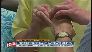 Oklahomans for Equality celebrates SCOTUS rulings on gay marriage [upl. by Kciremed290]