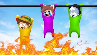 ¡NO TE SUELTES o CAES en la INCINERADORA de PLASTILINA 🔥😱 GANG BEASTS con SILVIOGAMER [upl. by Ssew]