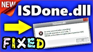 ISDonedll Error Fix Windows 10  8  7  How to fix isdonedll error while installing Games [upl. by Steffen]