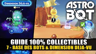 Astro Bot  Guide 100 Collectibles  7  BASES DES BOTS Robots Puzzle Trophées Boss Épreuve [upl. by Odnaloy]