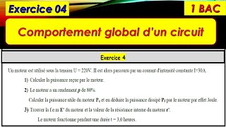 Exercice 04 comportement global dun circuit pour 1BAC EX et SM [upl. by Adine185]