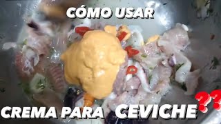 Cómo Usar CREMA PARA CEVICHE PERUANO en Ceviche Mixto [upl. by Aniale]