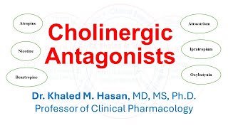 Cholinergic Antagonists Atropine Atracurium Nicotine Succinylcholine [upl. by Antonino989]