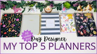 My Top 5 Planners for 2024  Day Designer Planner I 25 amp under planners Target amp Walmart Planners [upl. by Gratt474]