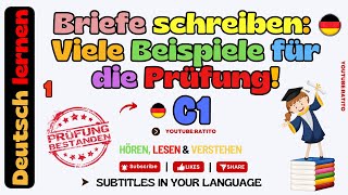 Briefe schreiben Viele Beispiele für die Prüfung C1 [upl. by Nottirb970]