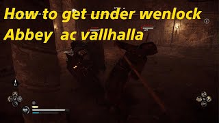 How to get under wenloch abbey tutorial ac vallhalla tutorial acgameplay [upl. by Billat]