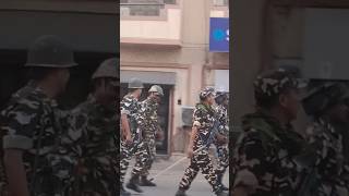 Solapur bandobast ke liye army force 7news24 short army [upl. by Ecirtac]