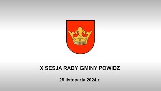 X sesja Rady Gminy Powidz  transmisja na żywo [upl. by Siro]