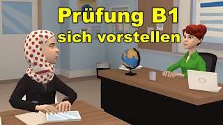 Prüfung B1  DTZ  sich vorstellen  Sprechen Teil 1 [upl. by Leasim]