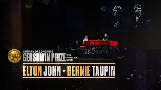 Elton John and Bernie Taupin 2024 Gershwin Prize  quotYour Songquot [upl. by Anaela]