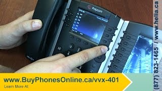 How To Configure Speed Dial Buttons on your Polycom VVX 401 Desk Phone [upl. by Lienaj]