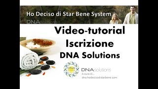 COME ISCRIVERSI A DNA SOLUTIONS [upl. by Ahseret]