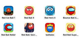 Red Colour Ball 1Red Ball 4Red Hero 4Bounce Ball 6Red Ball RollerRed Ball Secret Adventure [upl. by Aw555]