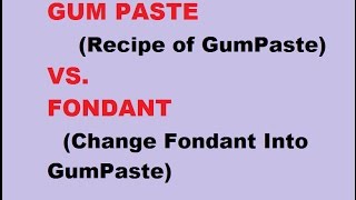 Gum Paste Recipe VS Fondant Convert Fondant into Gum PasteIn HindiFor Sugar FlowersFigures [upl. by Farl]