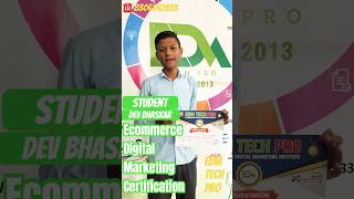 Ecommerce Marketing Certification in Sanganer Stu Dev Bhaskar EDM Tech Pro certificationprograms [upl. by Nodnil]