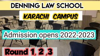 Denning Law School Karachi Admission opens for 20222023 [upl. by Nirro744]