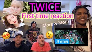 TWICE FIRST TIME REACTION MORE AND MORE [upl. by Eynobe497]