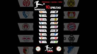 Tipps und Vorhersagen Bundesliga 10 Spieltag [upl. by Almeta]