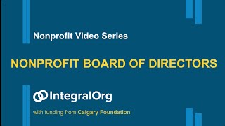 Nonprofit Board of Directors Starting a Nonprofit Series English [upl. by Anivlem]