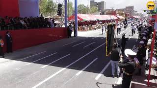 Arequipa  Izamiento Pleno Parada militar y desfile escolar [upl. by Duffy327]