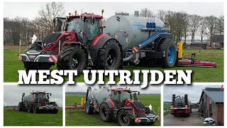 MEST UITRIJDEN  Mestkelders vol  Het land nat  Boer Gerrit vlogt [upl. by Gwenora453]