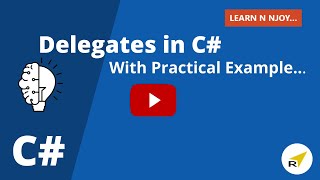 Delegates in C with a RealTime Example How to Define amp Implement it in a Program  Learn N Njoy [upl. by Atter671]