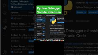 Python Debugger Vscode Extension debugging python coding tutorial [upl. by Lehsreh96]