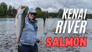 Sockeye Salmon Fishing on the Kenai River [upl. by Eirrotal]