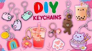 8 AMAZING DIY KEYCHAINS  Easy Crafts for Girls  How To Make Cute Key chains  Viral Tiktok Crafts [upl. by Nazar]