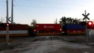 Westbound Stack Train  26th St CR IA [upl. by Phare]