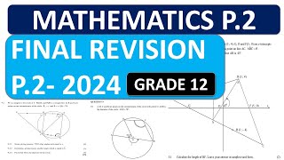 2024 FINAL REVISION MATHEMATICS P2 MATHEMATICS PAPER 2 GRADE 12 FINAL EXAMS THUNDEREDUC [upl. by Iarised492]