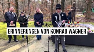 13022024 Dresden Heidefriedhof Erinnerungen von Konrad Wagner 15jähriger Zeuge der Bombardierung [upl. by Chemar]