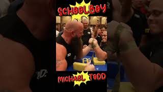 SCHOOLBOY VS Monster Michael Todd armwrestling [upl. by Euqinimod]