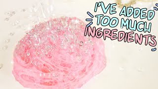 IVE ADDED TOO MUCH INGREDIENTS Slime challenges Slimeatory 456 [upl. by Nidnal]