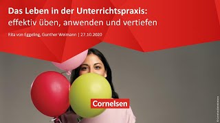 Webinar 1020  DaF  Das Leben in der Unterrichtspraxis effektiv üben anwenden und vertiefen [upl. by Alejna]