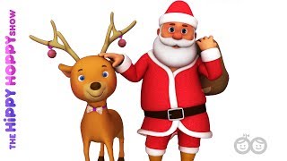 Rudolph The Red Nosed Reindeer  Christmas Song  Baby Songs  Hippy Hoppy Show [upl. by Eikciv]