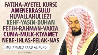 Fatiha Ayetel Kursi Amenerrasulu Kehf Yasin Fetih Vakia Duhan Rahman Cuma Mulk Nebe Raad al Kurdi [upl. by Hugh]