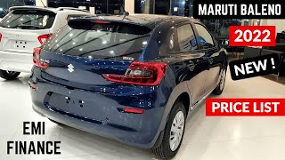 New Maruti Suzuki Baleno Price List 2024  EMI Finance OnRoad Price and Features Details  Baleno [upl. by Mozes214]