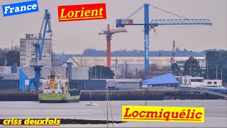 PortLouis  La Rade De Lorient  General Cargo Ship  Kéroman  Morbihan  Bretagne Sud  France [upl. by Wolgast322]