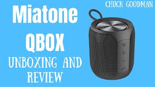 Small and Might Portable Speaker Review  Miatone QBOX [upl. by Zulema]