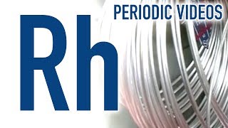 Rhodium  Periodic Table of Videos [upl. by Aerdnod]